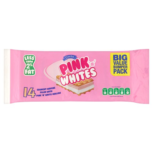 Caxton Pink 'n' Whites 14 Wafers 198g