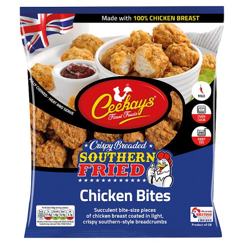 Ceekays Finest Foods Crispy Breaded Southern Fried Chicken Bites 500g