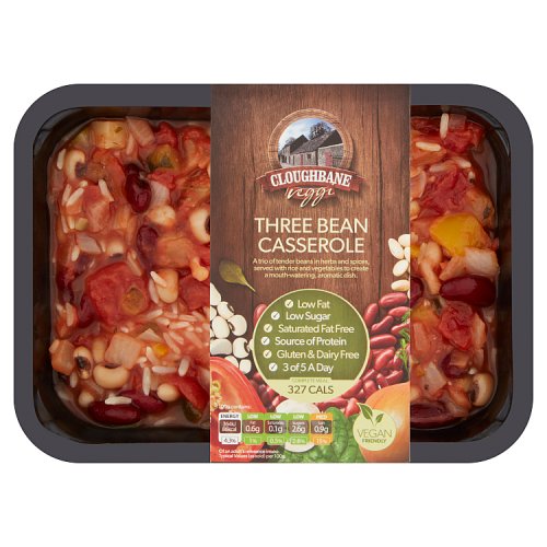 Cloughbane Veggi Three Bean Casserole 380g