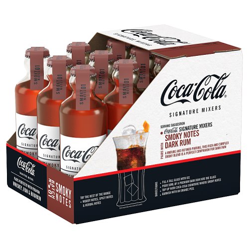 Coca-Cola Signature Mixers Smoky 12 x 200ml Glass Bottles
