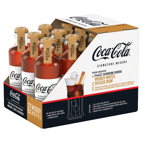 CocaCola Signature Mixers Woody 12 x 200ml Glass Bottles Really Good