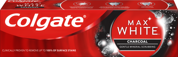 Colgate Max White Charcoal Whitening Toothpaste 75ml