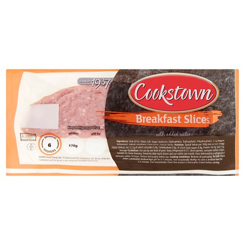 Cookstown Breakfast Slices 6 Rashers 170g