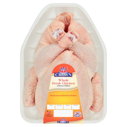 Crown Whole Fresh Chicken without Giblets 1.4kg Really Good Culture