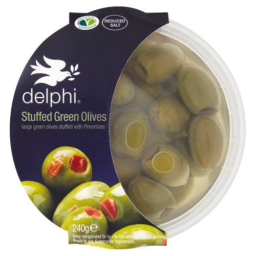 Delphi Stuffed Green Olives 240g