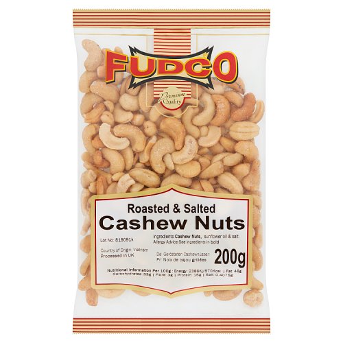 Fudco Roasted & Salted Cashew Nuts 200g