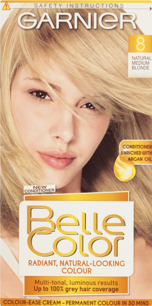 Garnier Belle Color Radiant, Natural-Looking Colour 8 Natural Medium Blonde