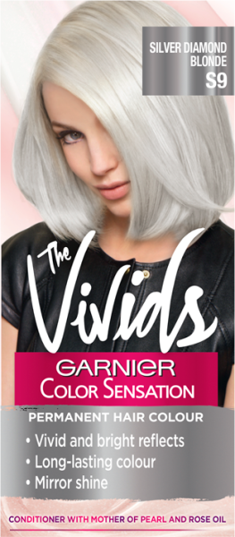 Garnier Color Sensation Vivids S9 Silver Diamond Blonde Permanent Hair Dye