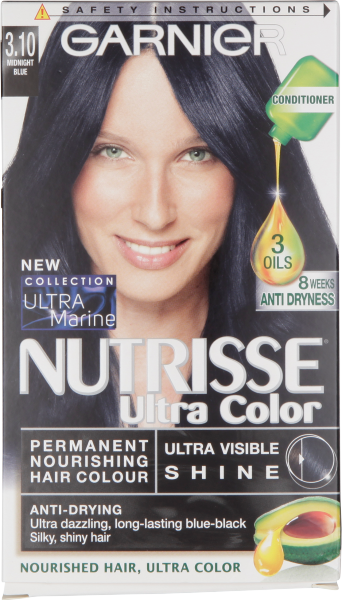 Garnier Nutrisse Ultra Color Permanent Nourishing Hair Colour 3.10 Midnight Blue