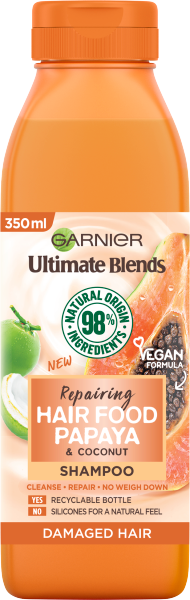 Garnier Ultimate Blends Repairing Hair Food Papaya Shampoo for Damaged Hair 350ml