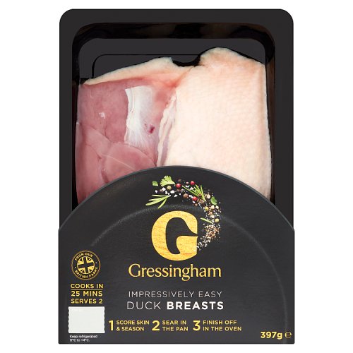 Gressingham Food Duck Breast Fillets 397G