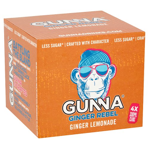 Gunna Ginger Rebel Ginger Lemonade 4 x 330ml