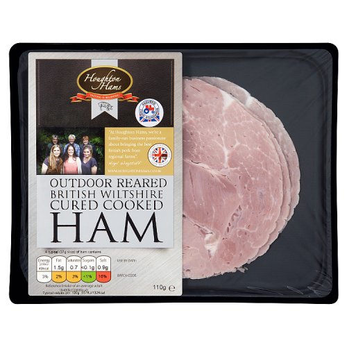 Houghton Hams Outdoor Reared British Wiltshire Cured Cooked Ham 110g