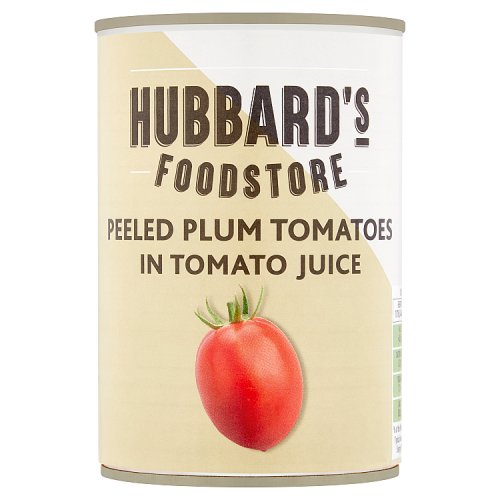 Hubbard's Foodstore Peeled Plum Tomatoes in Tomato Juice 400g