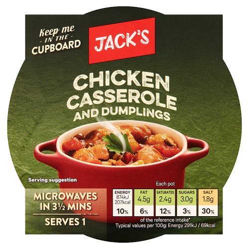 Jack's Chicken Casserole and Dumplings 300g Really Good Culture