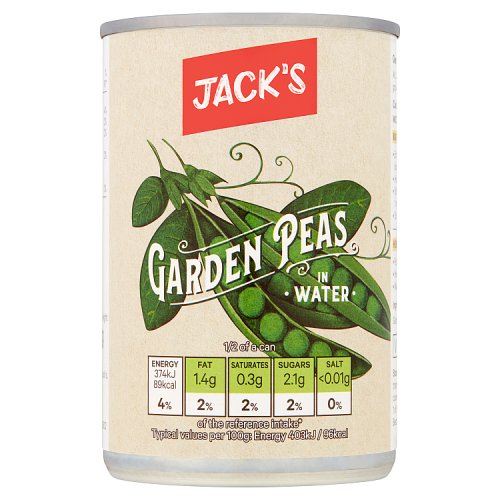 Jack's Garden Peas in Water 300g