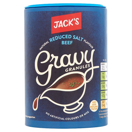 Jack's Natural Reduced Salt Beef Flavour Gravy Granules 200g Really