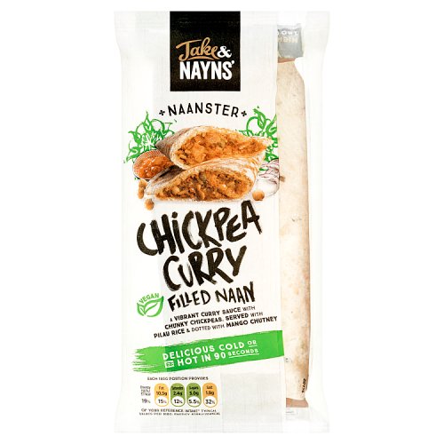 Jake & Nayns' Naanster Chickpea Curry Filled Naan 185g