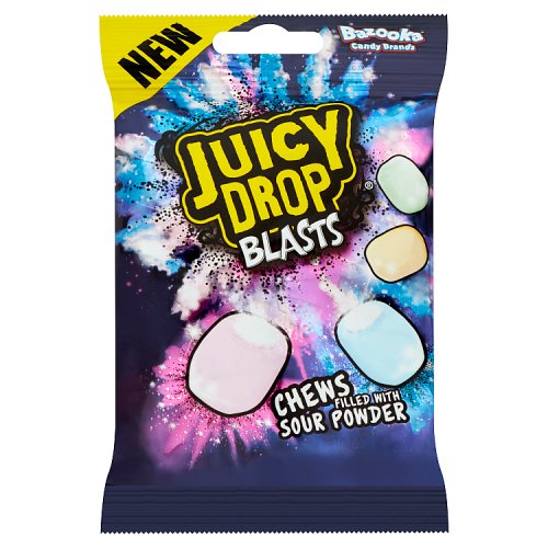 Juicy Drop Blasts Chews Filled with Sour Powder 45g