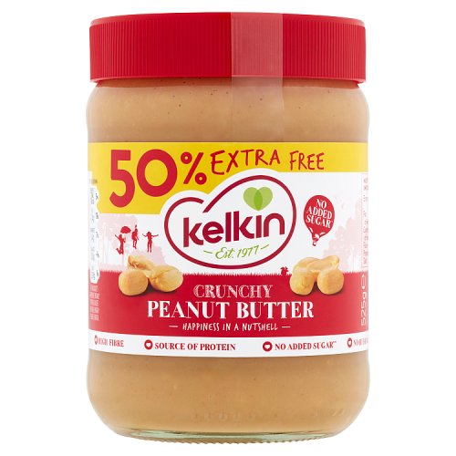 Kelkin Crunchy Peanut Butter 525g