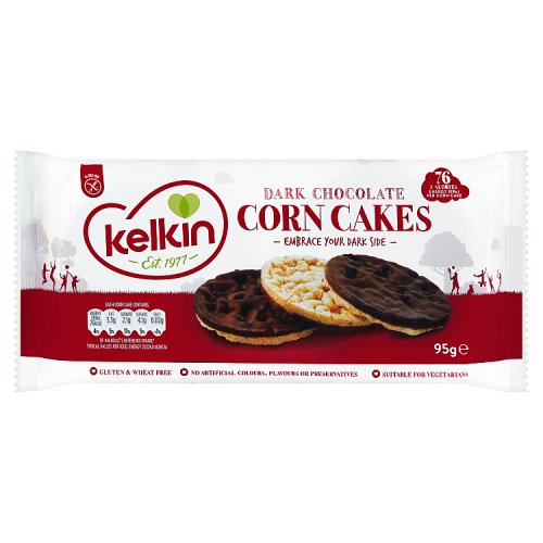 Kelkin Dark Chocolate Corn Cakes 95g