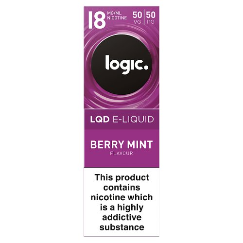 Logic LQD E-Liquid Berry Mint Flavour 18mg 10ml