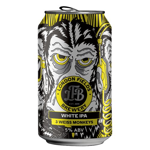 London Fields Brewery 3 Weiss Monkeys White IPA Beer 330ml Really