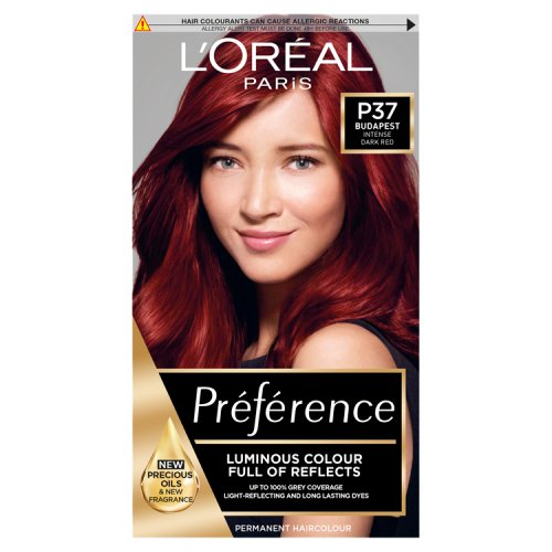L'Oreal Preference P37 Budapest Intense Dark Red Permanent Hair Dye