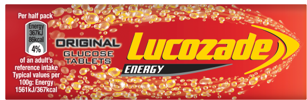 Lucozade Energy Original Glucose Tablets 47g