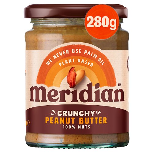 Meridian Crunchy Peanut Butter 280g Jar