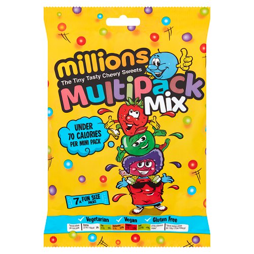 Millions Multipack Mix The Tiny Tasty Chewy Sweets 115g