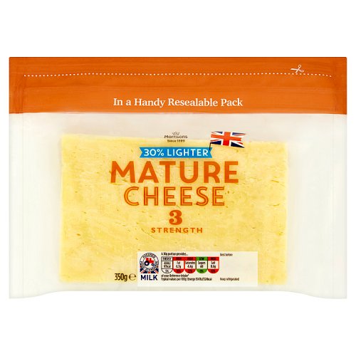 Morrisons 30% Lighter Mature Cheese 350g