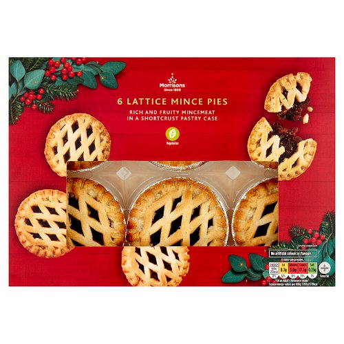 Morrisons 6 Lattice Mince Pies