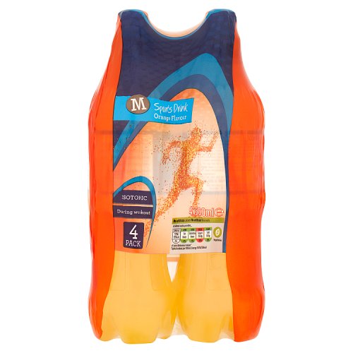 Morrisons Isotonic Sports Drink Orange Flavour 4 x 500ml