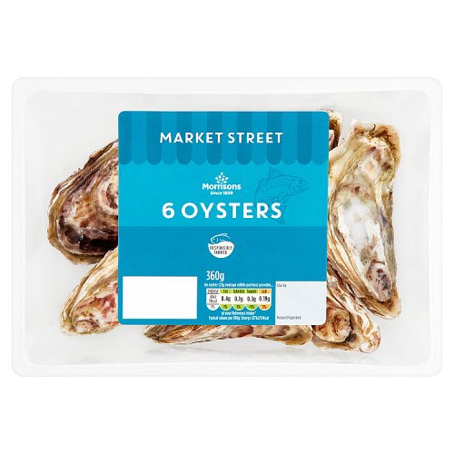 Morrisons Market Street 6 Oysters 360g