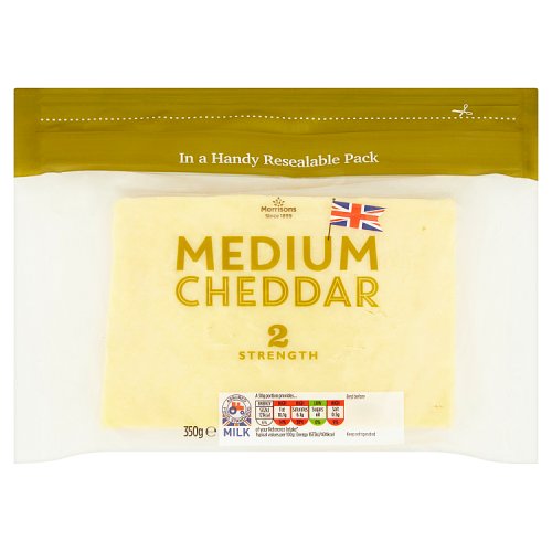 Morrisons Medium Cheddar 350g