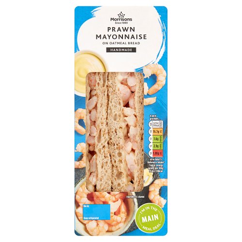Morrisons Prawn Mayonnaise on Oatmeal Bread