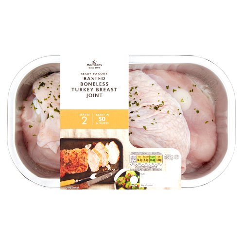 Morrisons Ready to Cook Basted Boneless Turkey Breast Joint 465g