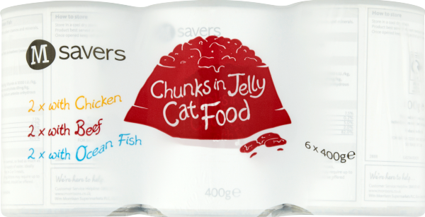 Morrisons Savers Chunks in Jelly Cat Food 6 x 400g
