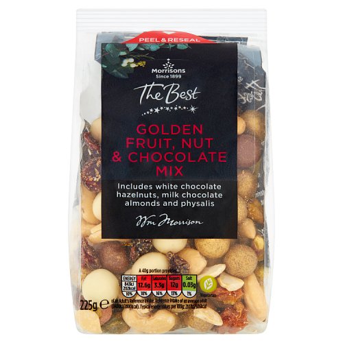 Morrisons The Best Golden Fruit, Nut & Chocolate Mix 225g