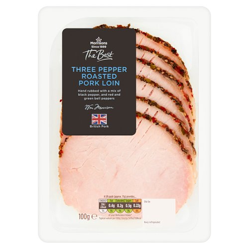 Morrisons The Best Three Pepper Roasted Pork Loin 100g Really Good