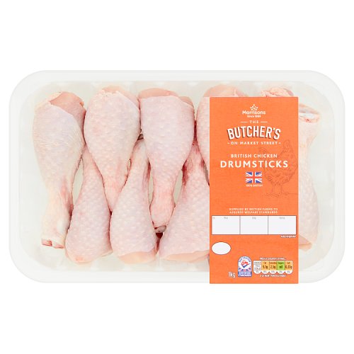 Morrisons The Butcher's On Market Street British Chicken Drumsticks 1kg