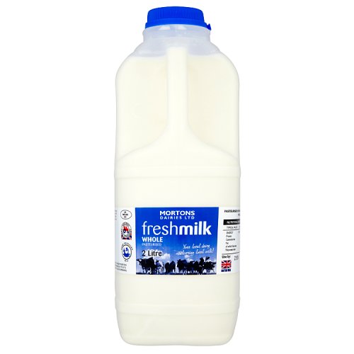 Mortons Dairies Ltd Whole Pasteurised Fresh Milk 2 Litre