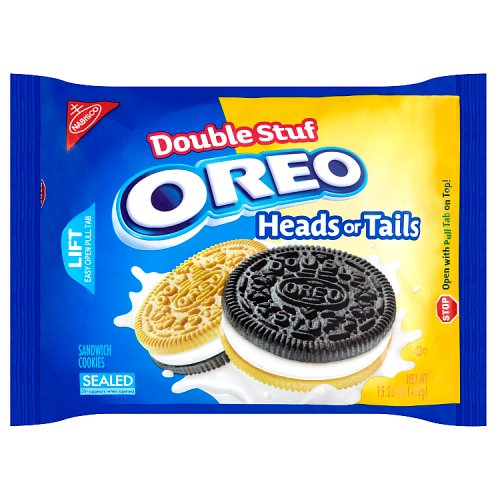 Nabisco Oreo Double Stuff Heads or Tails Sandwich Cookies 432g