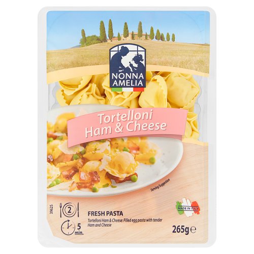 Nonna Amelia Tortelloni Ham & Cheese Fresh Pasta 265g