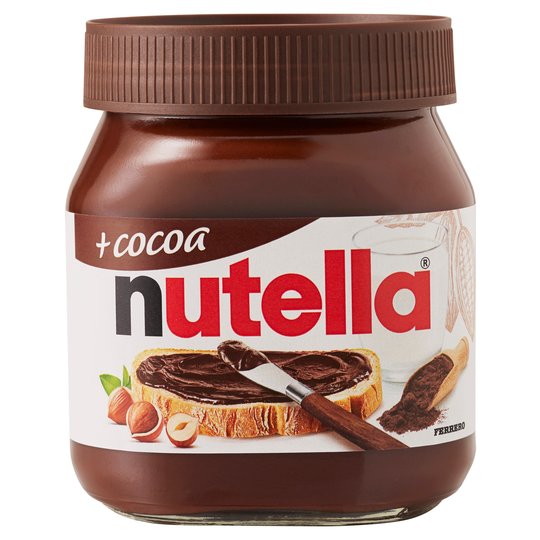Nutella Plus Cocoa Chocolate & Hazelnut Spread 350G