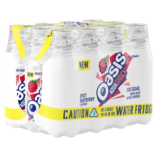 Oasis Aquashock Spicy Raspberry 12 x 500ml