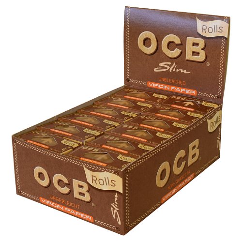OCB 24 Unbleached Slim Virgin Paper Rolls