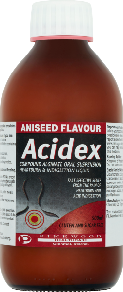 Pinewood Acidex Compound Alginate Oral Suspension Aniseed Flavour 500ml ...