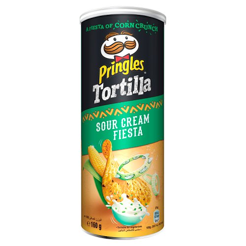 Pringles Tortilla Sour Cream Chips, 160g